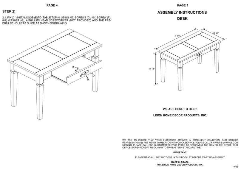 Linon 6220SF-01-KD User manual