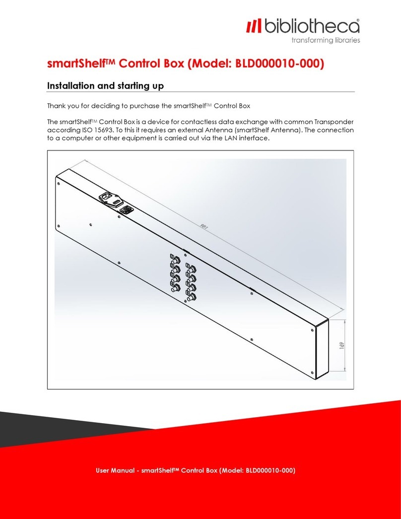 Bibliotheca smartShelf BLD000010-000 user manual