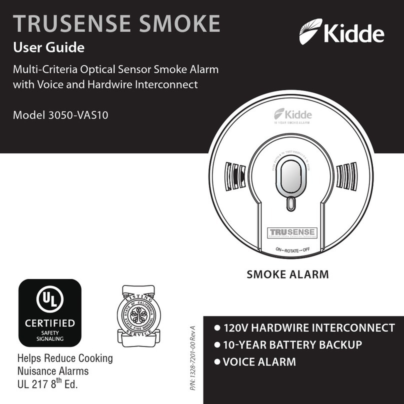 Kidde TRUSENSE SMOKE 3050-VAS10 User manual Kidde TRUSENSE SMOKE 3050-VAS10 User manual