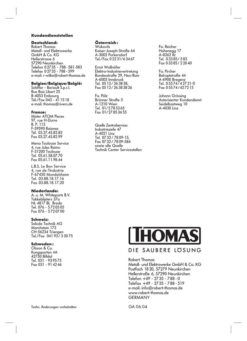 Thomas AIRTEC User manual