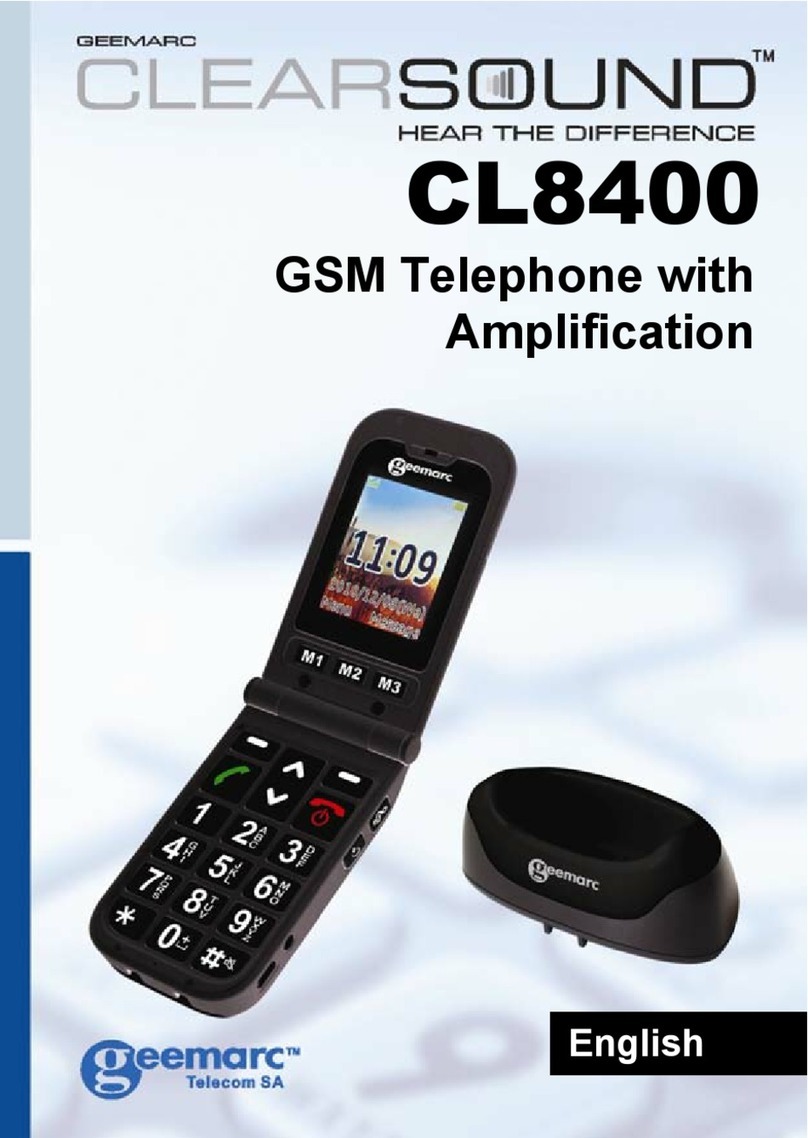 Geemarc Clearsound CL8400 User manual