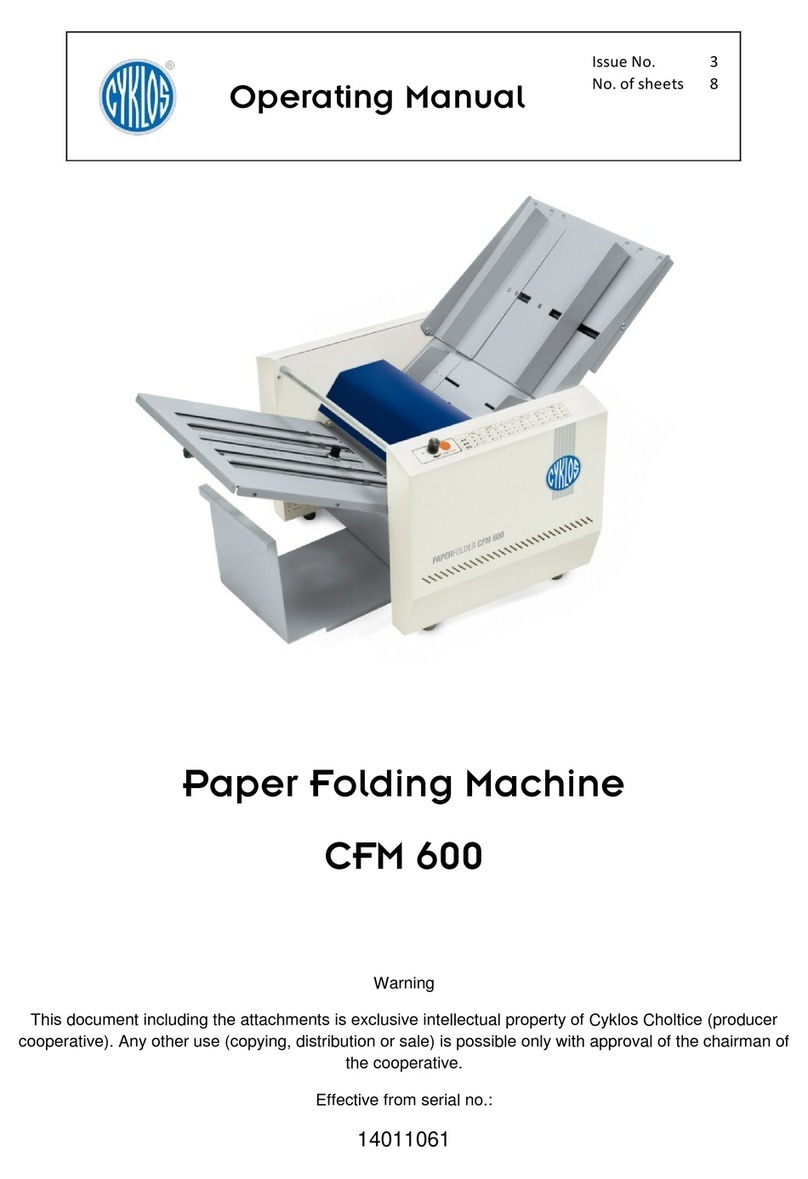 Cyklos CFM 600 User manual