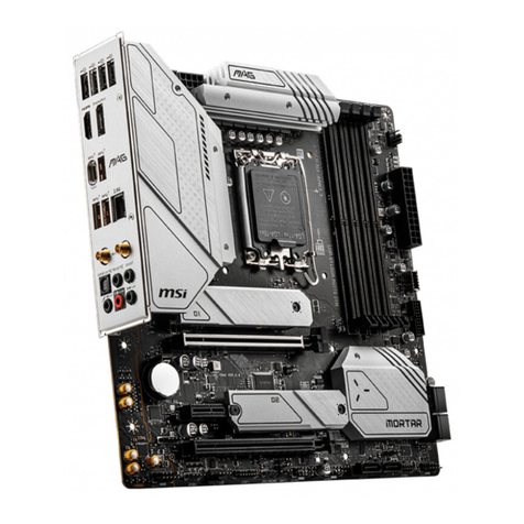 MSI MAG B660M MORTAR WIFI DDR4 User manual
