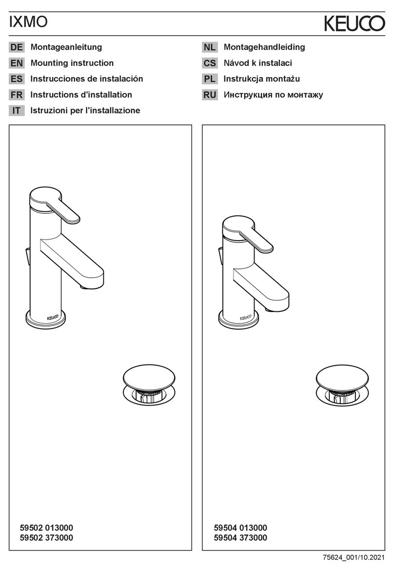 KEUCO IXMO 59504 LEVER BASIN MIXER 60 User guide