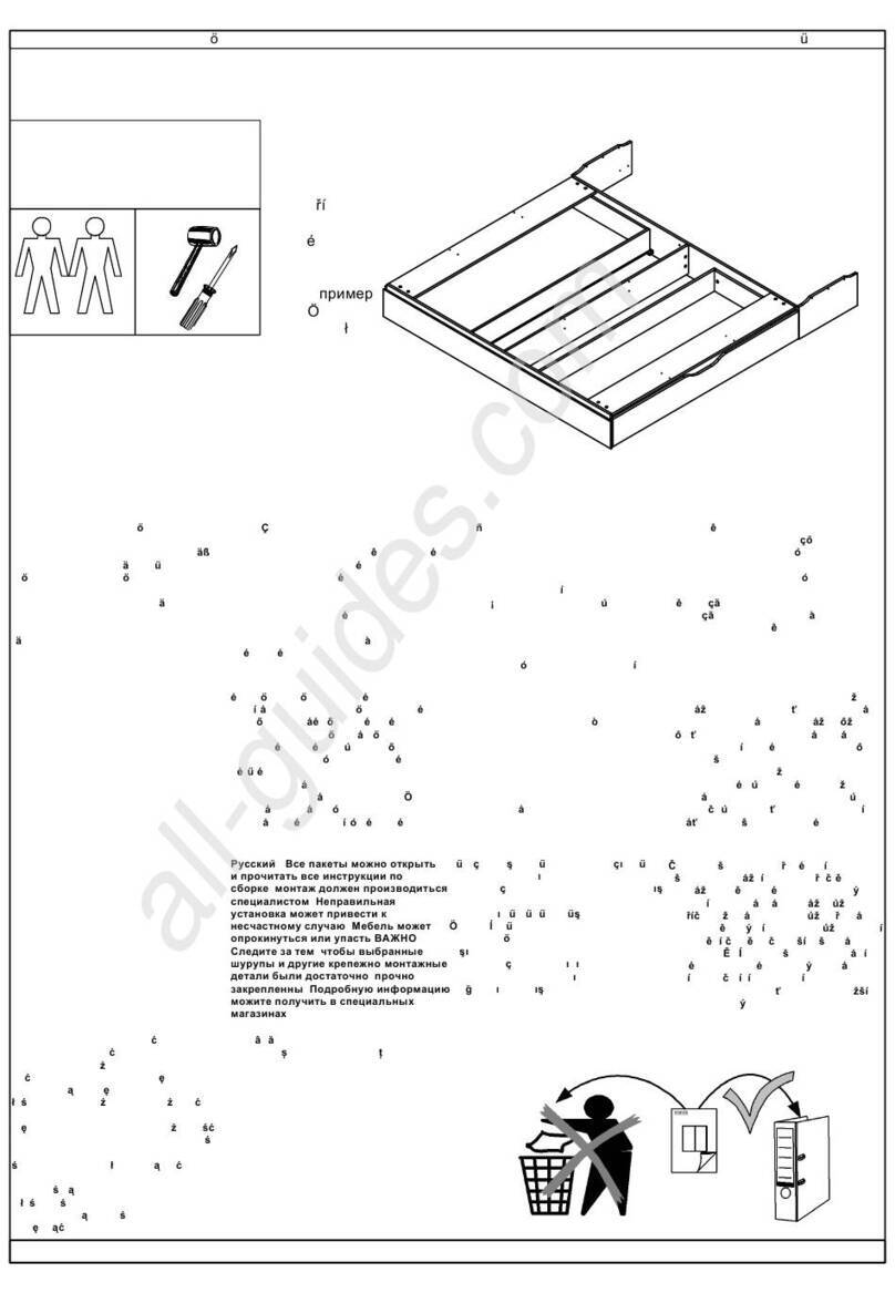 Oeseder Möbelindustrie Wiemann 991 919 Assembly instructions
