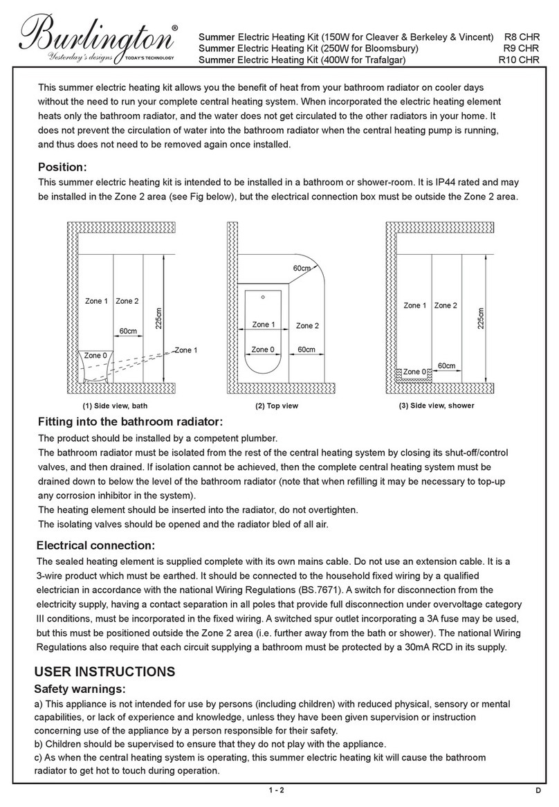Burlington R8 CHR User manual