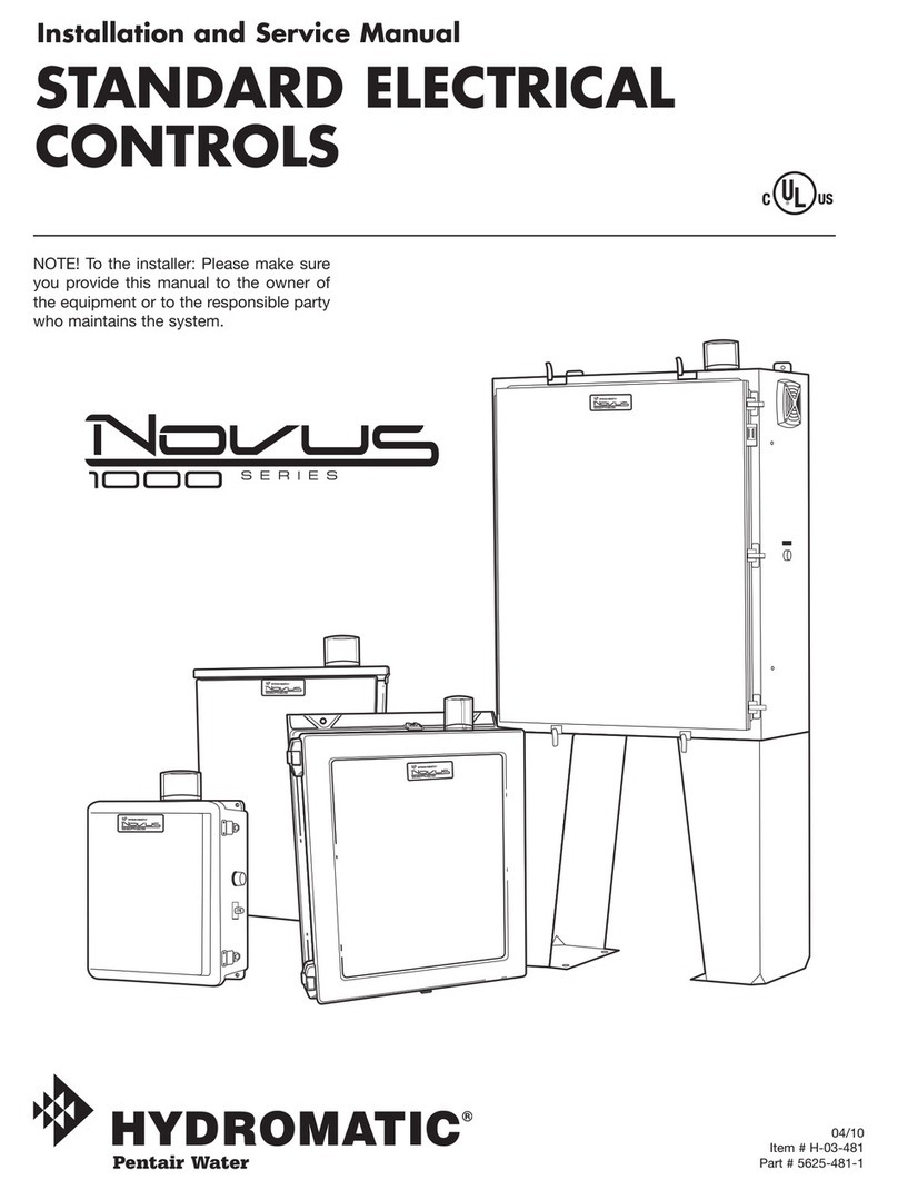 Hydromatic Novus 1000 Series Installation and service manual Hydromatic Novus 1000 Series Installation and service manual