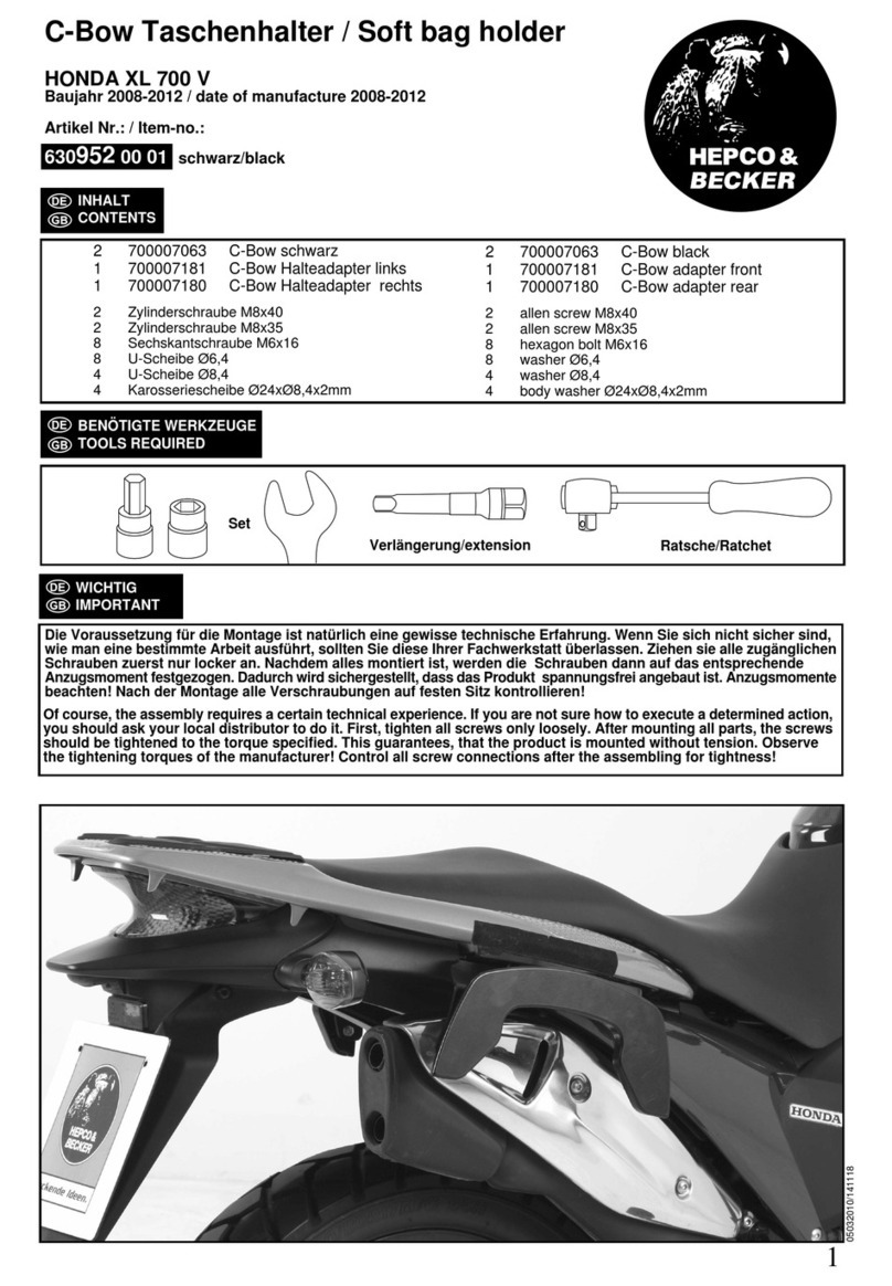 hepco & becker 630952 00 01 User manual hepco & becker 630952 00 01 User manual