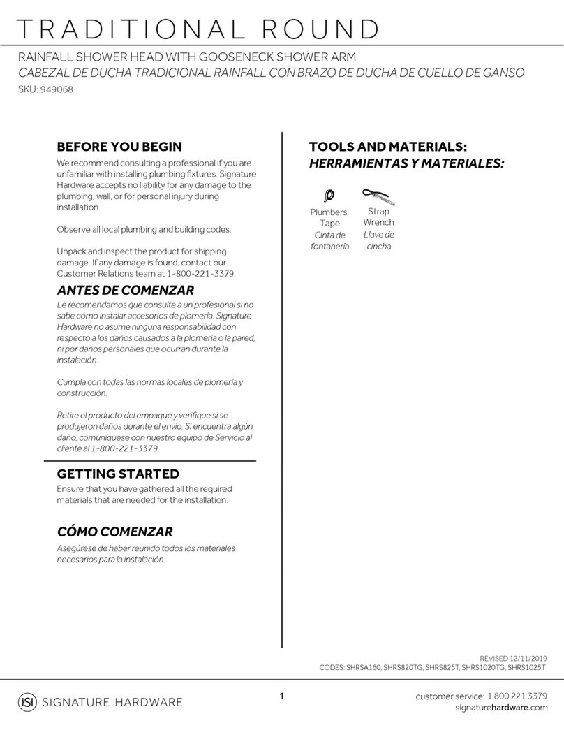 Signature Hardware 949068 User manual