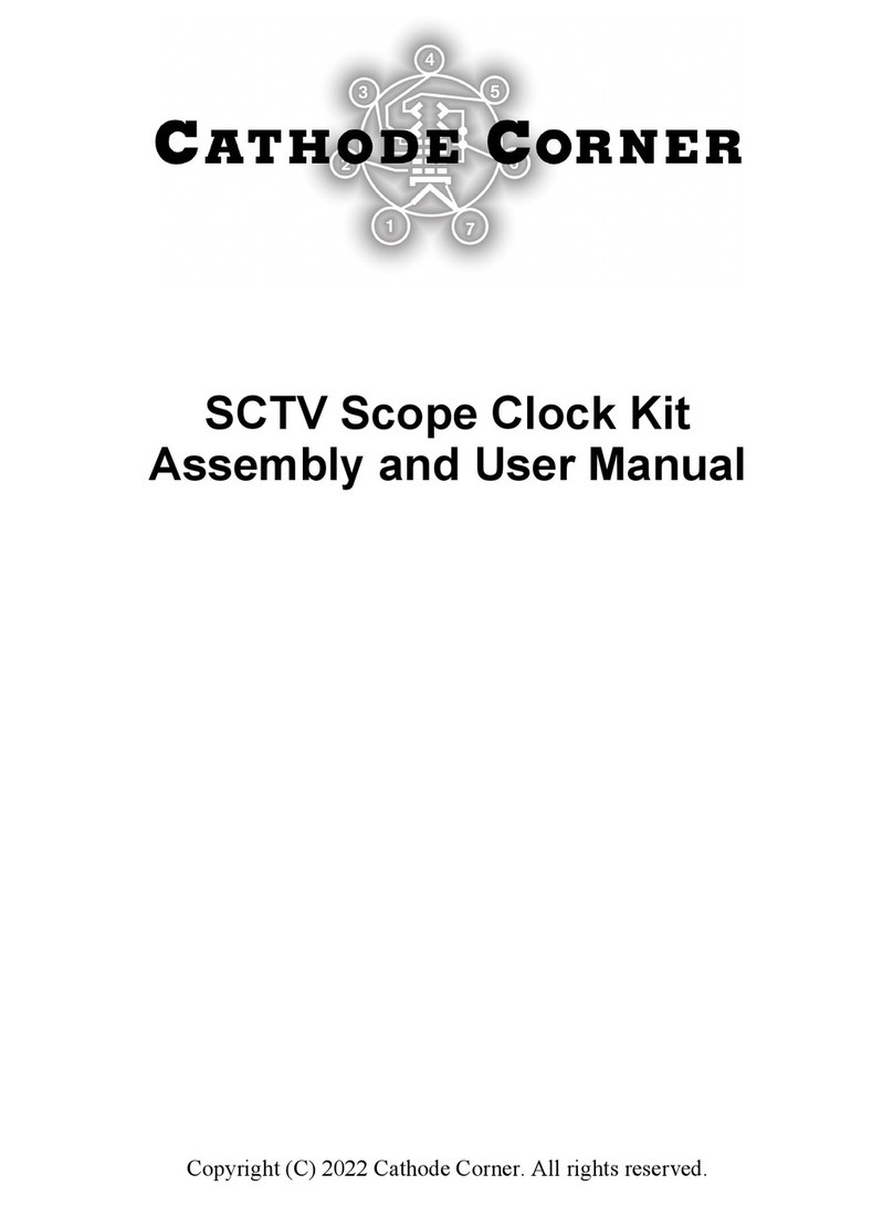 Cathode Corner SCTV Assembly and user's manual