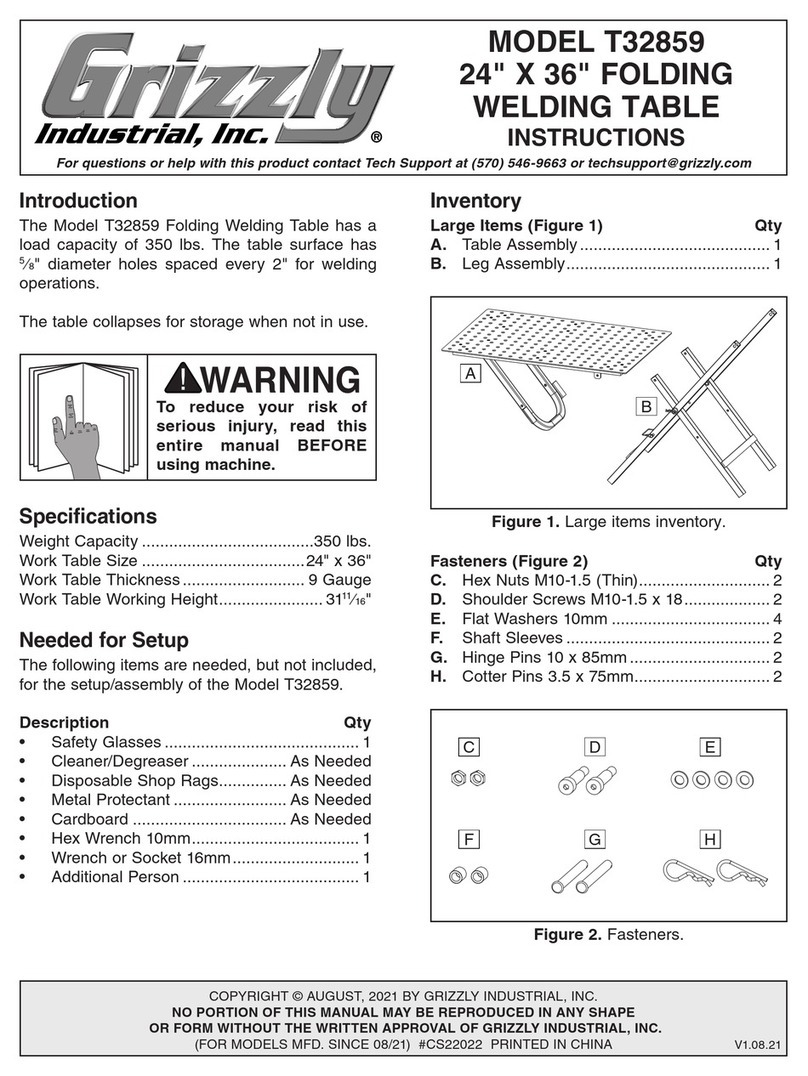 Grizzly T32859 instructions