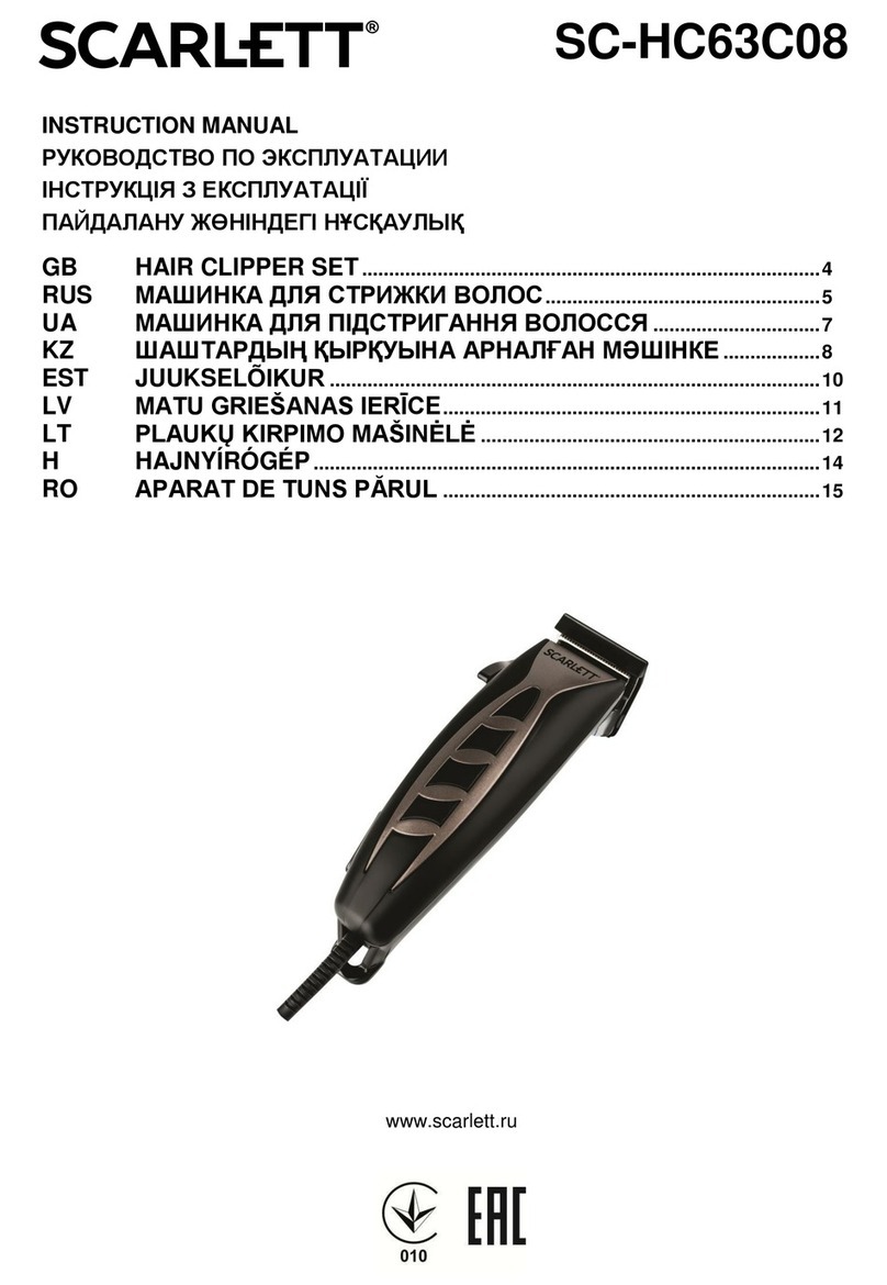 Scarlett SC-HC63C08 instruction manual