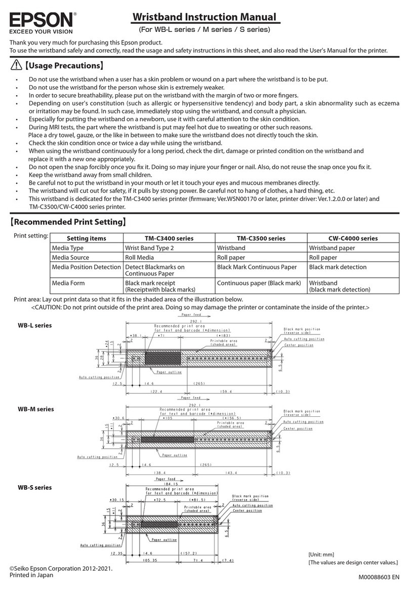 Epson S Series User manual