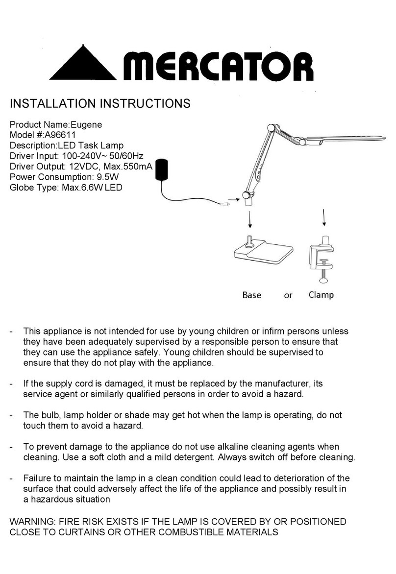 MERCATOR Eugene A96611 installation instructions