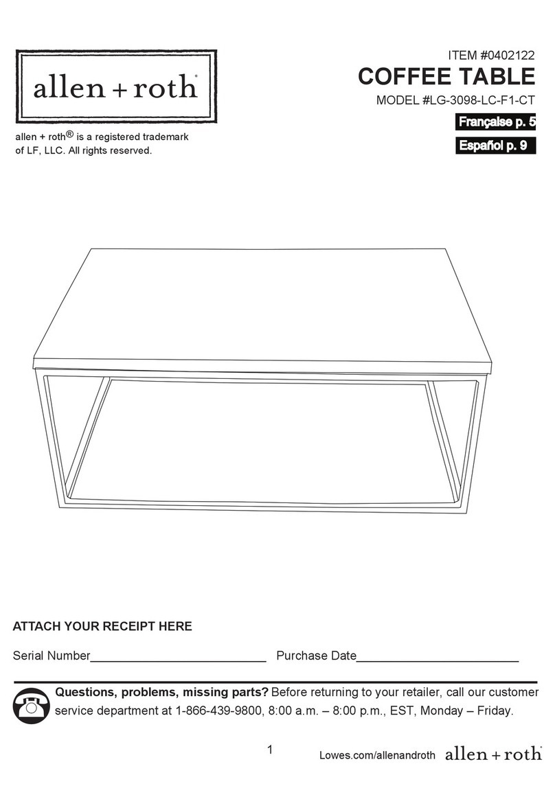 Allen + Roth LG-3098-LC-F1-CT User manual Allen + Roth LG-3098-LC-F1-CT User manual