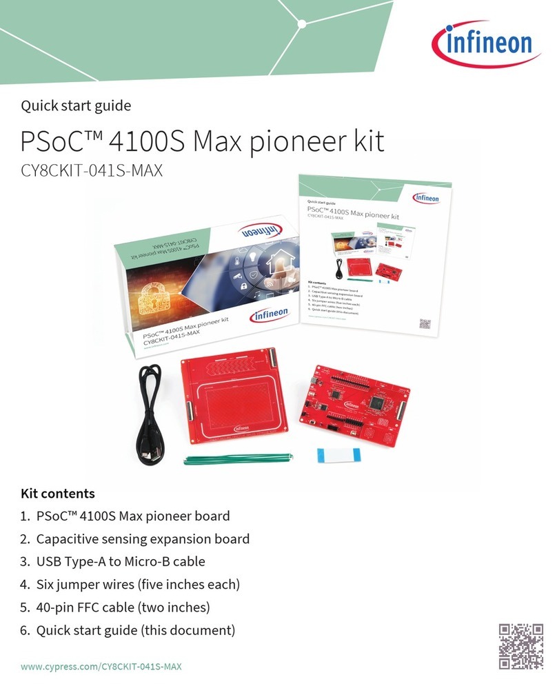 Infineon PSoC 4100S Max pioneer kit User manual