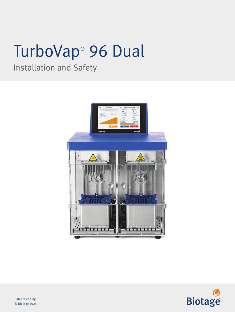 Biotage TurboVap 96 Dual Installation and safety