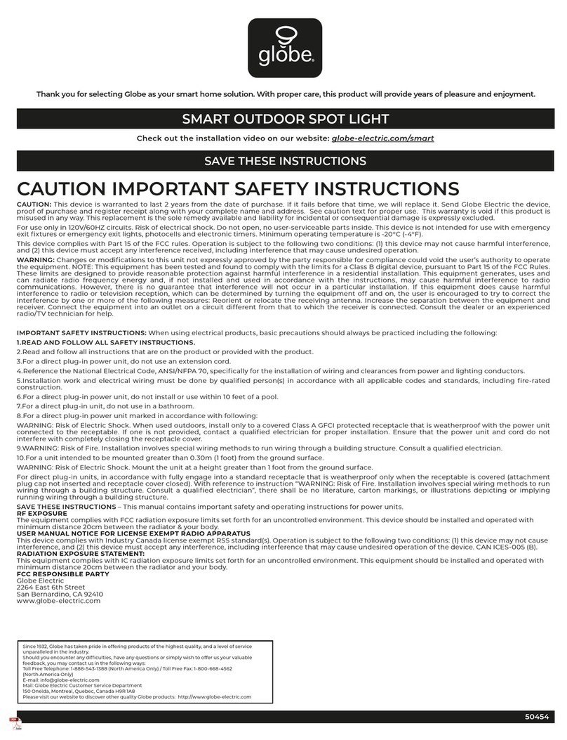 Globe 50454 instructions