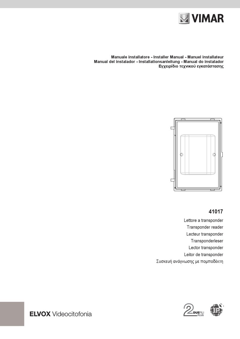 Vimar ELVOX Videocitofonia 41017 User guide