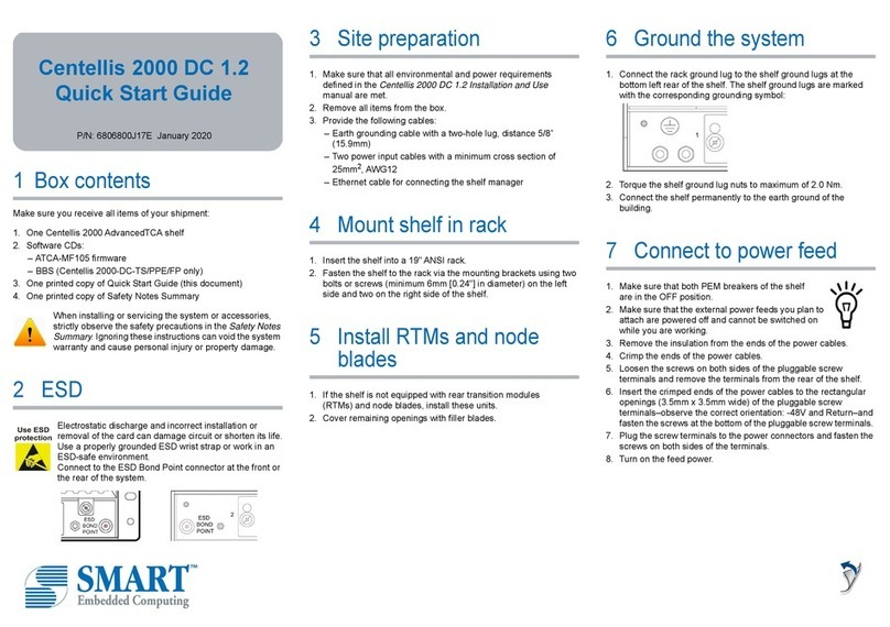 SMART Centellis 2000 DC 1.2 quick start guide