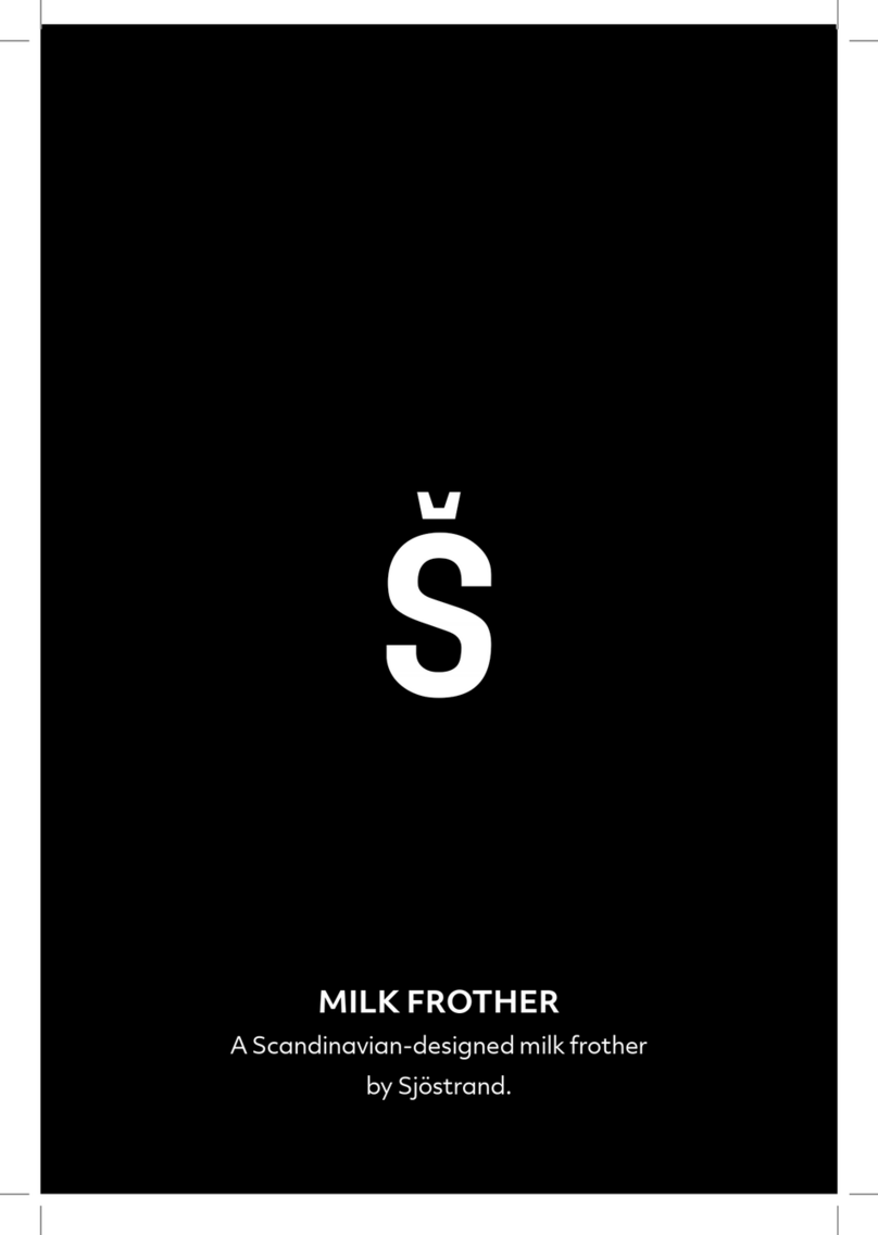 Sjöstrand MILK FROTHER quick start guide