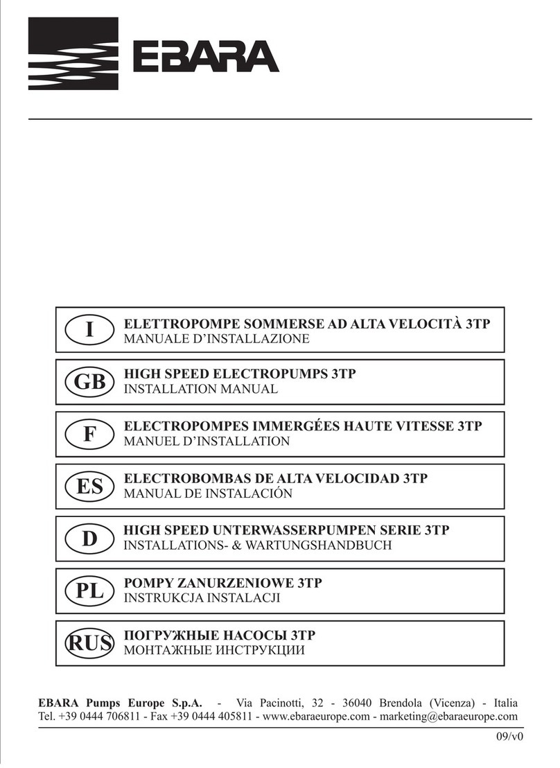 EBARA 3TP User manual