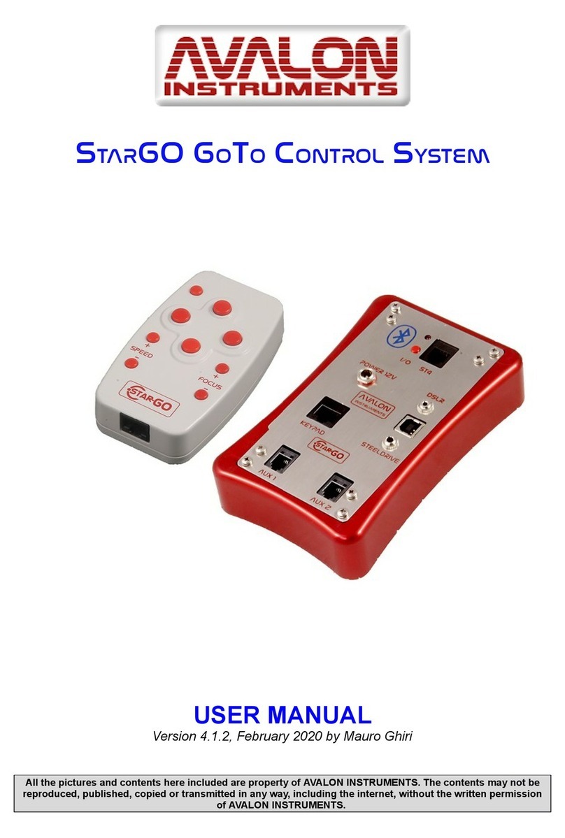 Avalon Instruments STARGO GOTO user manual