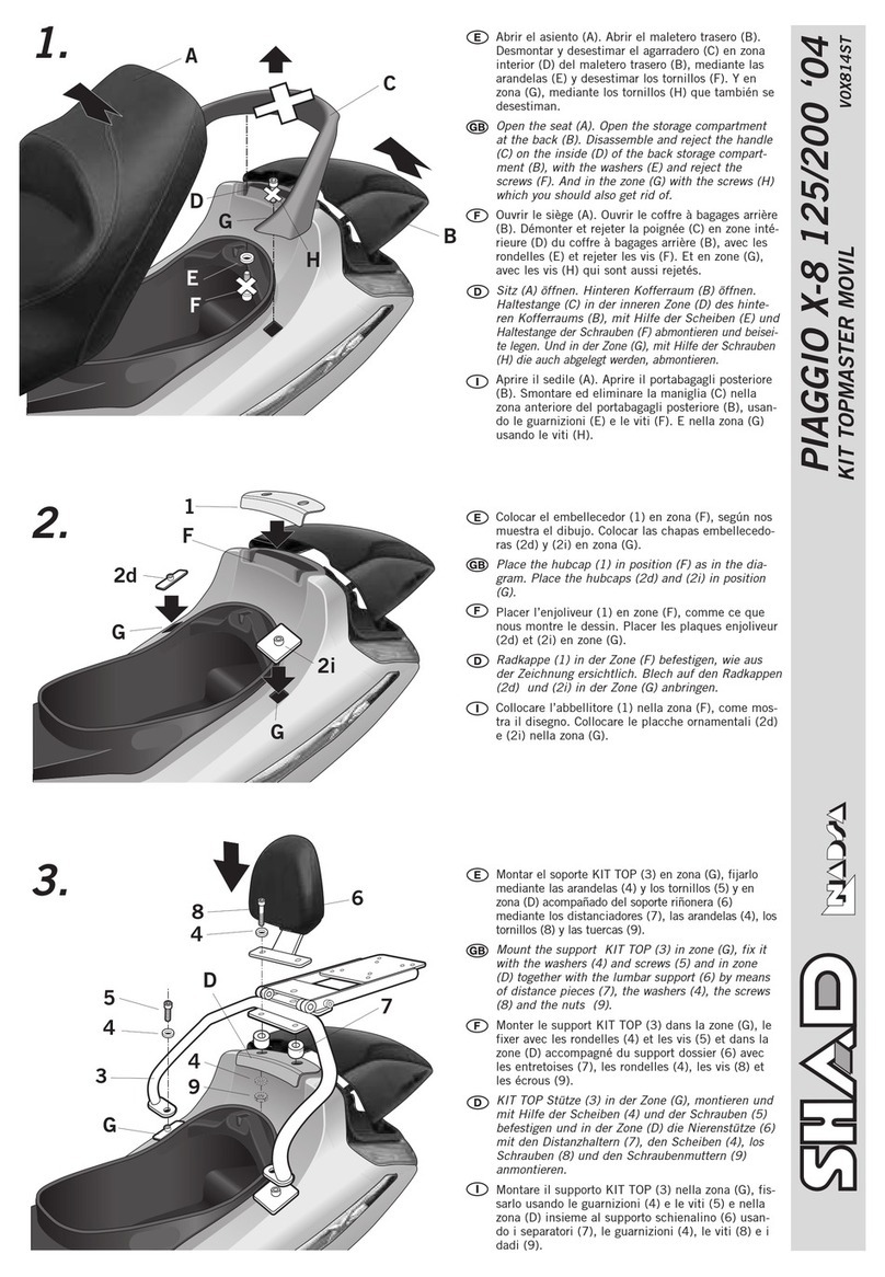 Shad TOPMASTER MOVIL V0X814ST quick start guide