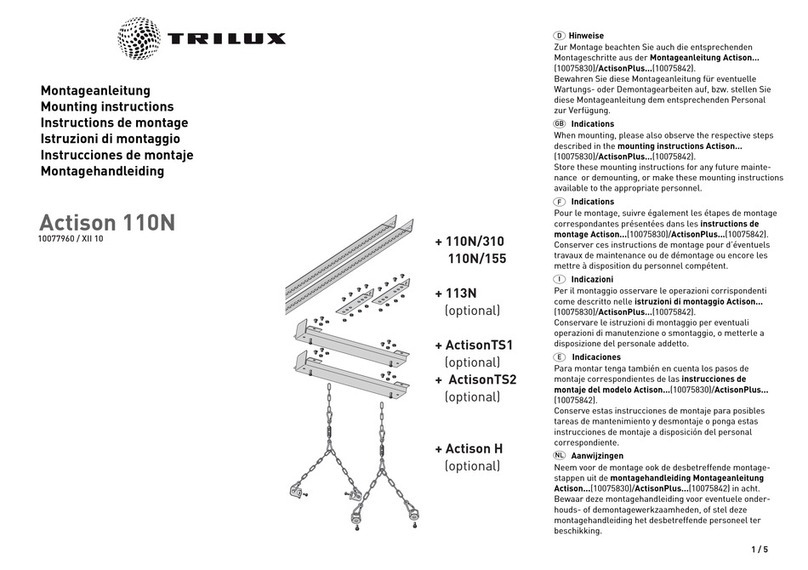 Trilux Actison 110N Mounting instructions