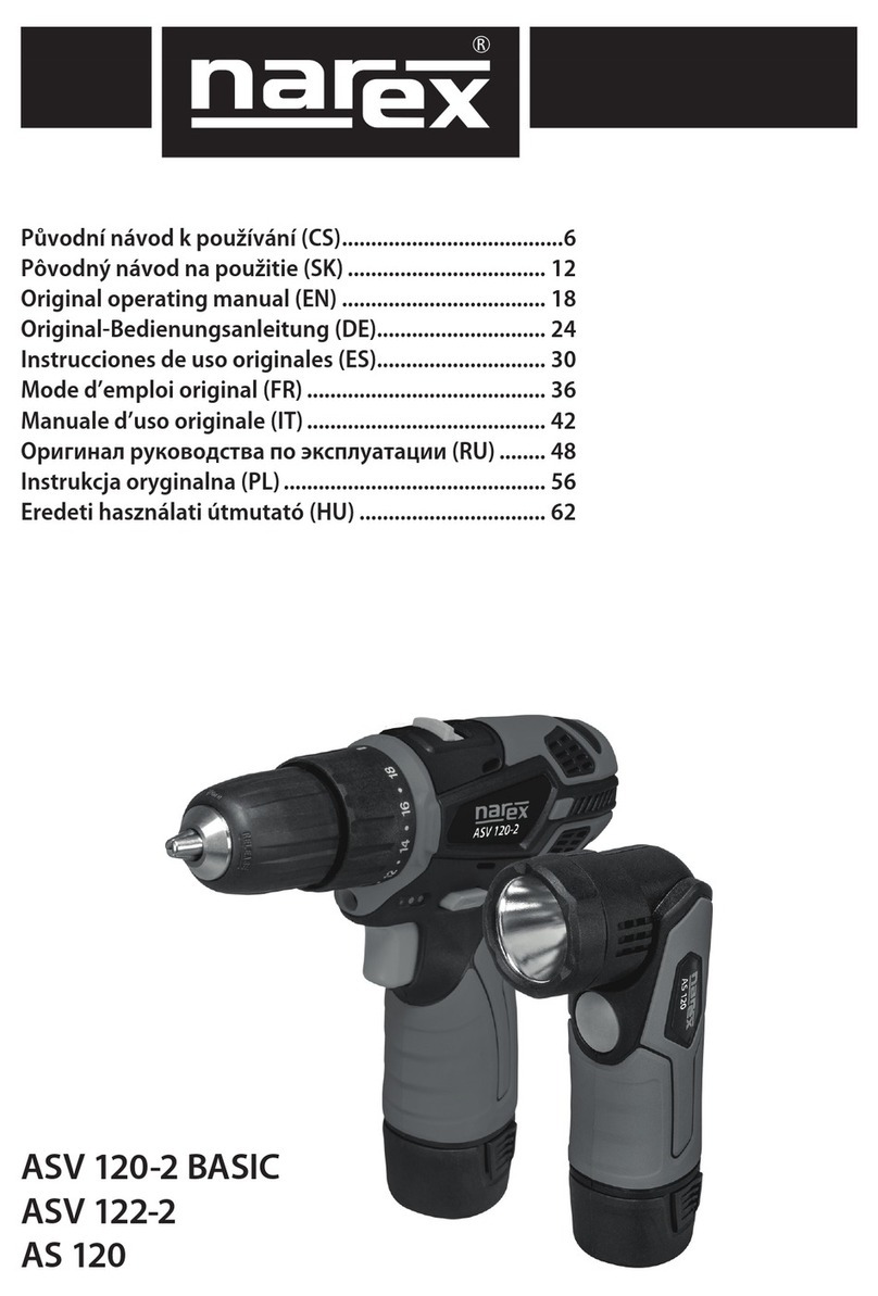 Narex ASV 120-2 BASIC Installation instructions