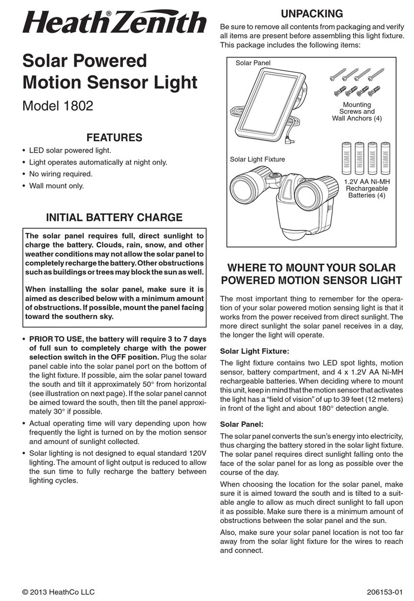 Heath Zenith HZ-1802-BK-A User manual Heath Zenith HZ-1802-BK-A User manual