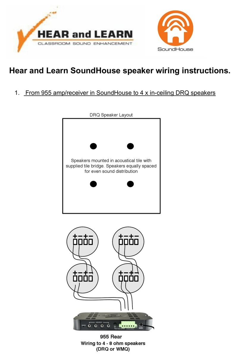 Hear and Learn SoundHouse Wiring instructions