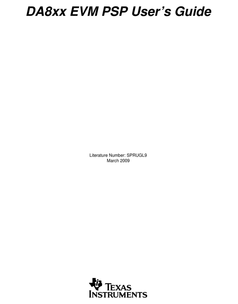 Texas Instruments DA8xx EVM PSP User manual