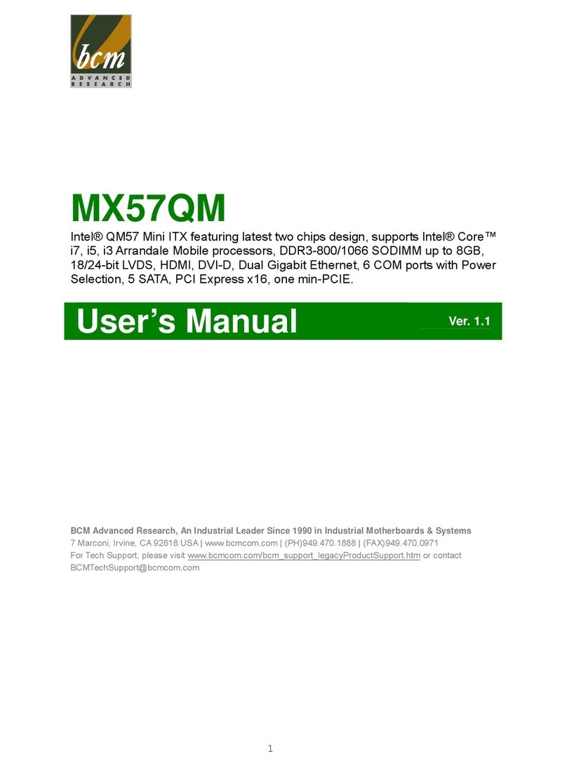 BCM MX57QM User manual