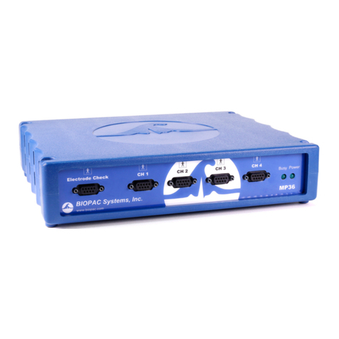 BIOPAC Systems MP36 Hardware guide