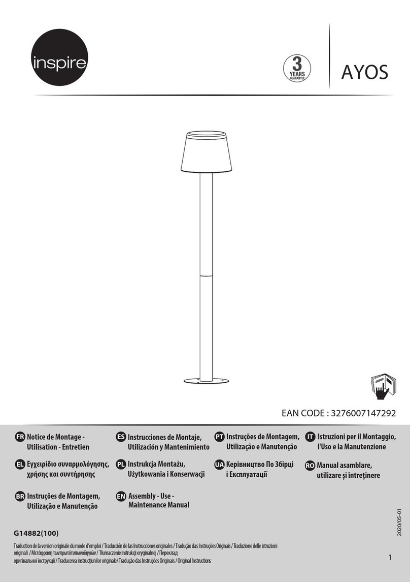 Inspire AYOS Assembly, Use, Maintenance Manual Inspire AYOS Assembly, Use, Maintenance Manual