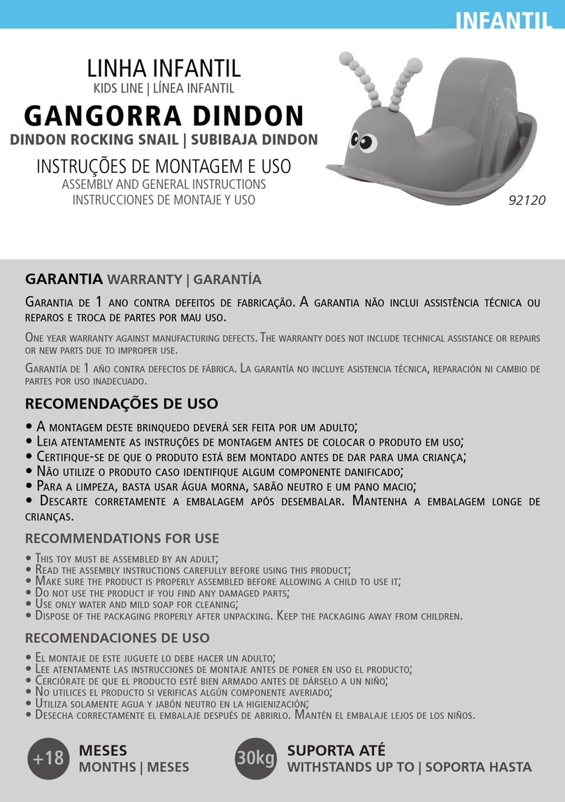 Infantil 92120 ASSEMBLY AND GENERAL INSTRUCTIONS