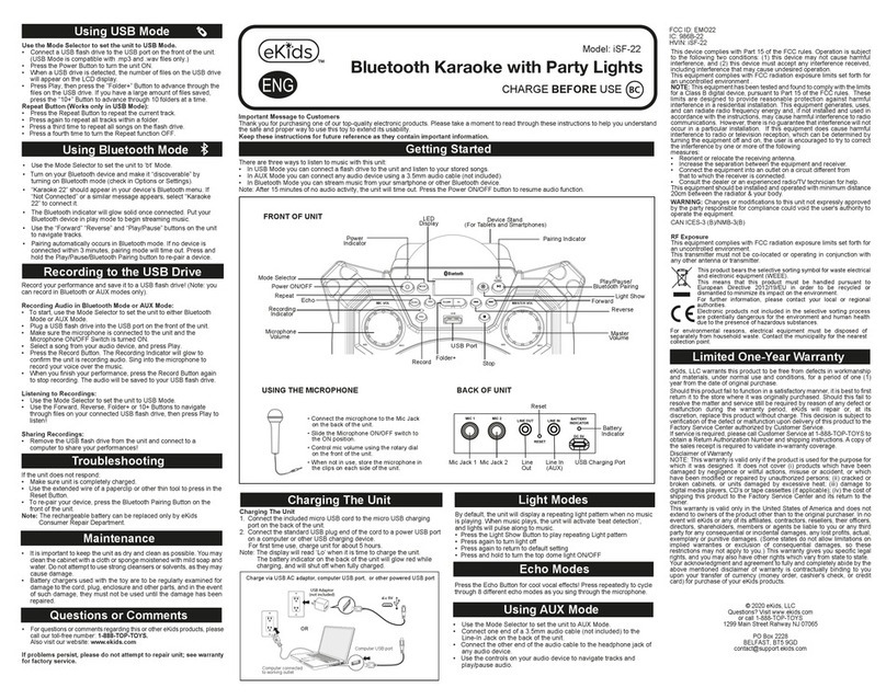 eKids iSF-22 quick start guide