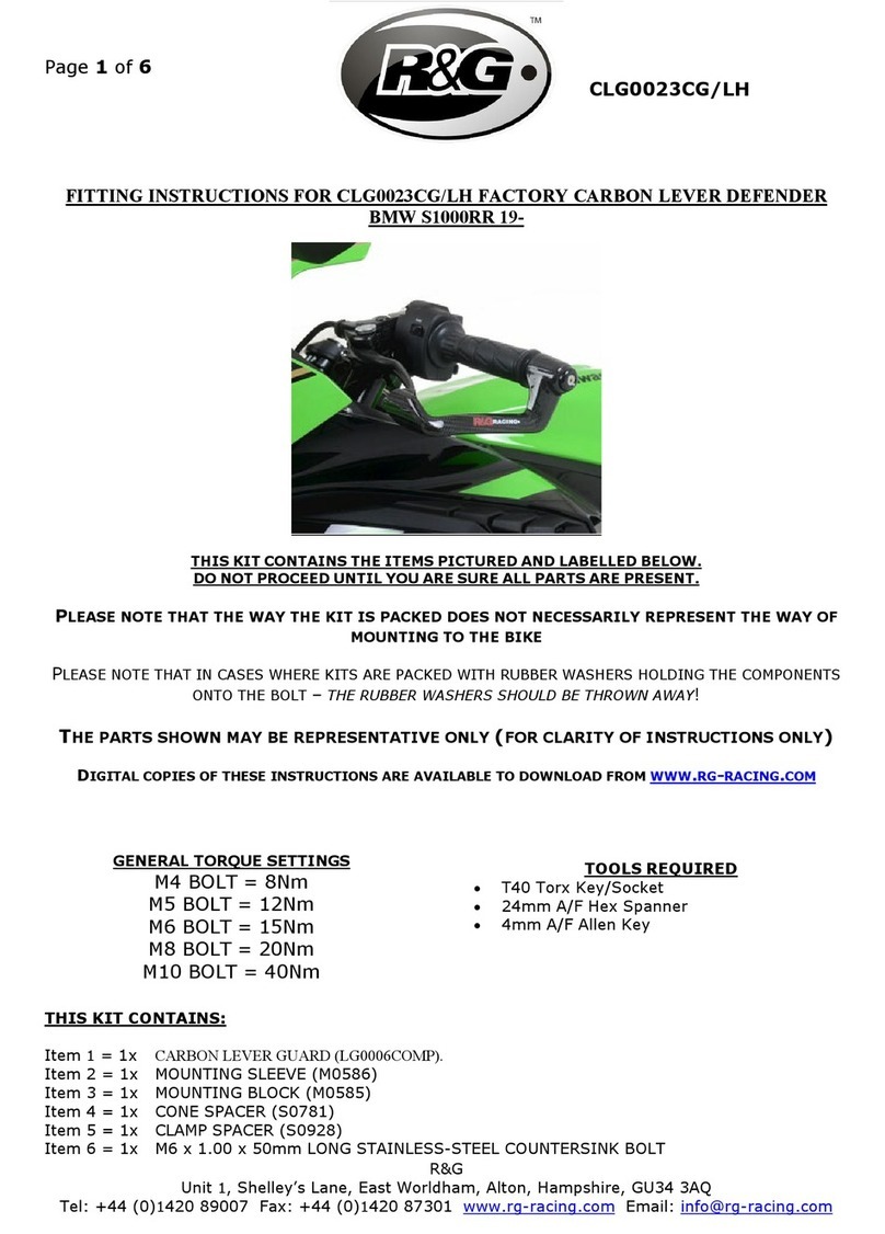 R&G CLG0023CG/LH User manual