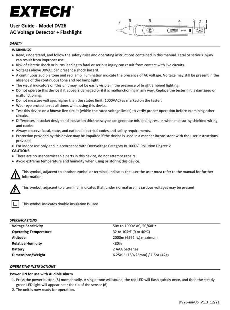 Extech Instruments DV26 User manual