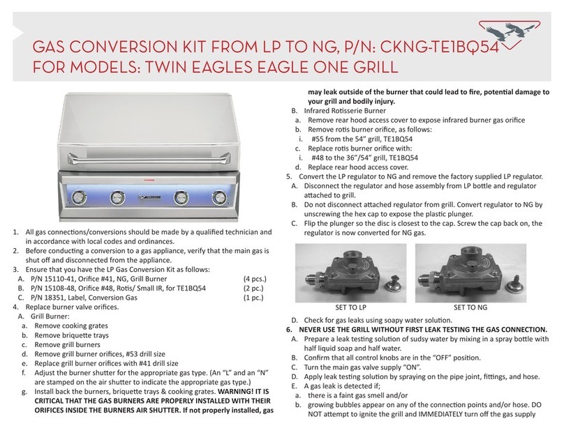Twin Eagles TE1BQ54 quick start guide