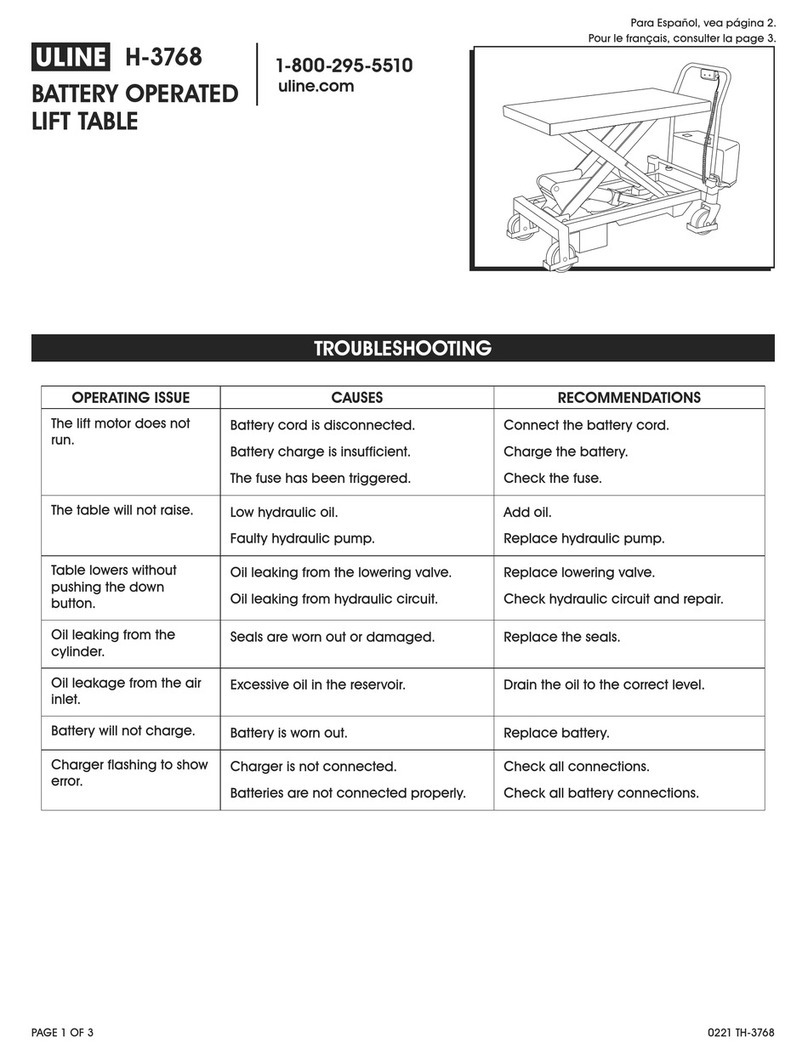 U-Line H-3768 User manual