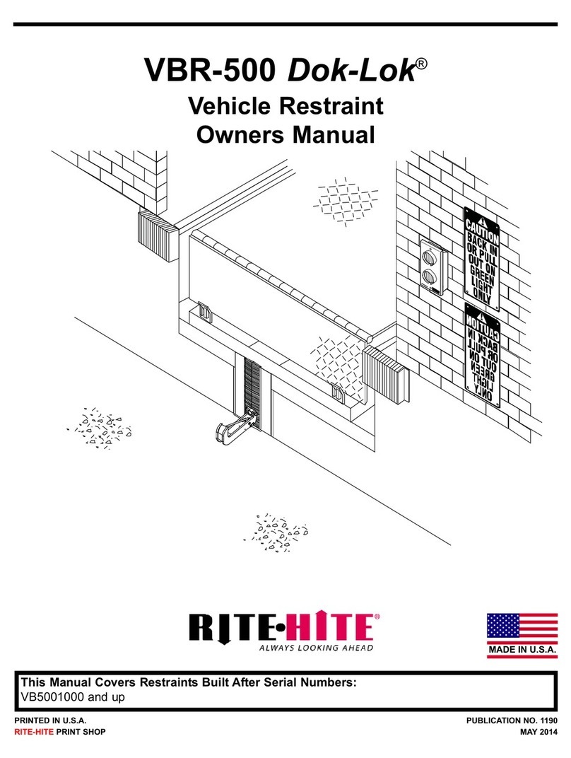 RITE-HITE Dok-Lok VBR-500 User manual