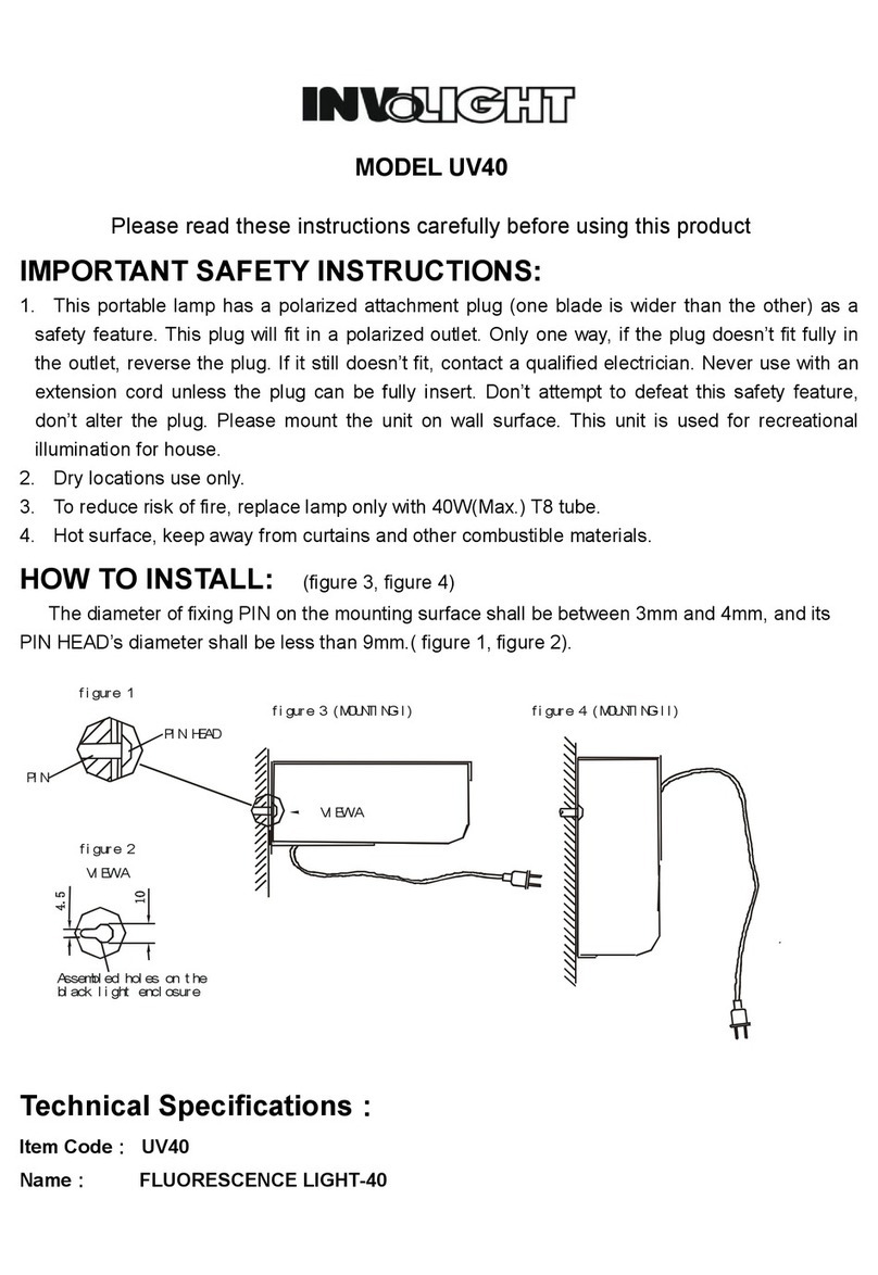 involight UV40 instructions