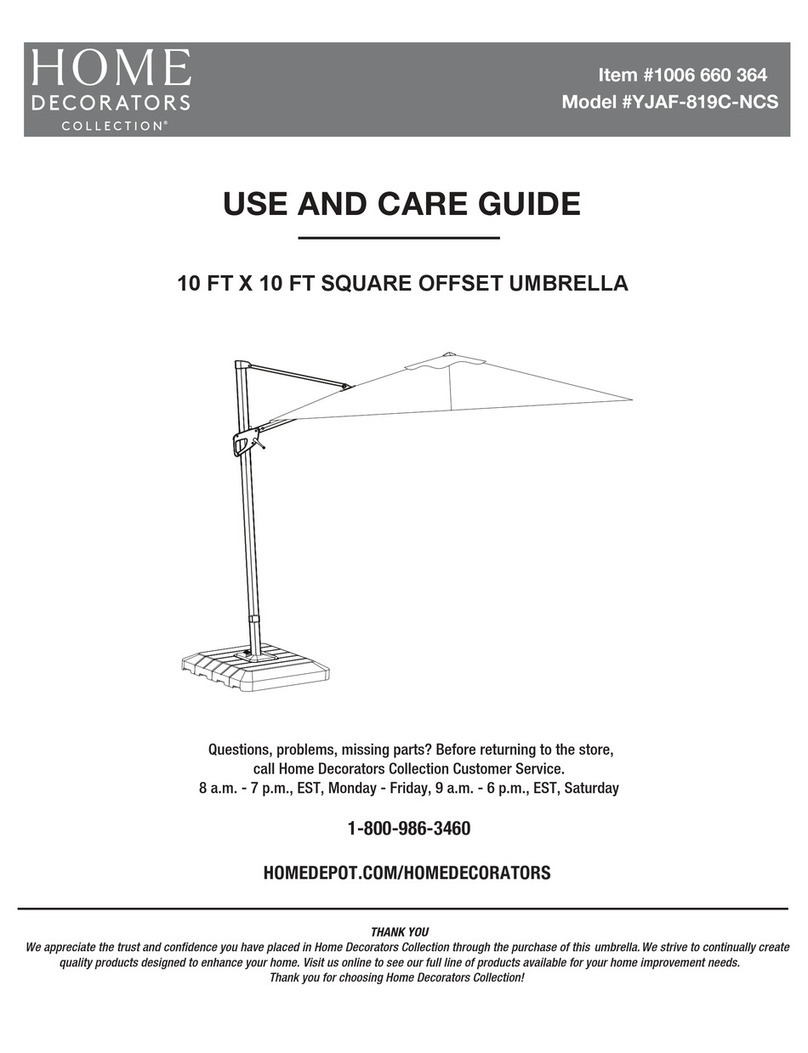 Home Decorators Collection YJAF-819C-NCS Use and care guide