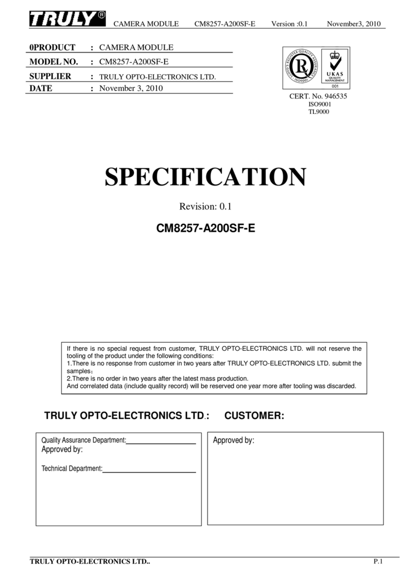 Truly CM8257-A200SF-E manual