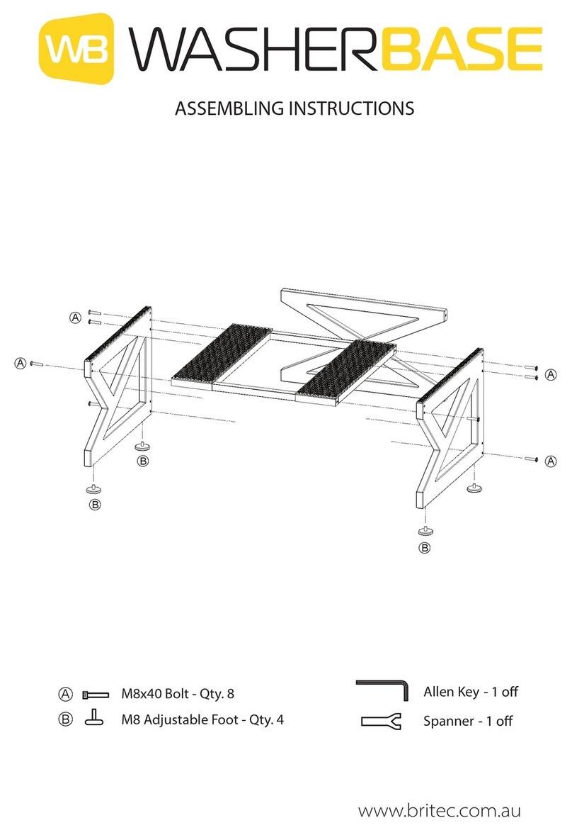 Britec WASHERBASE Assembling instructions