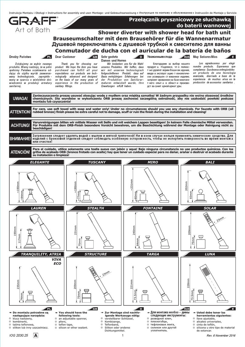Graff ELEGANTE Operator's manual