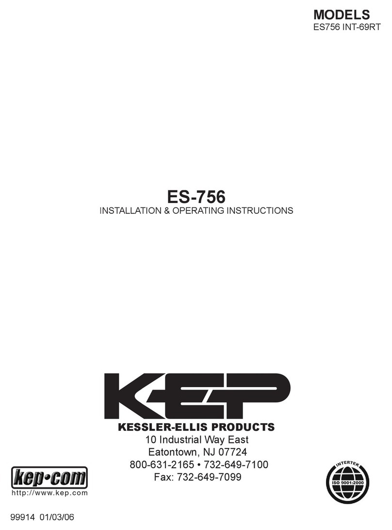 KEPCO ES-756 Installation & operating instructions