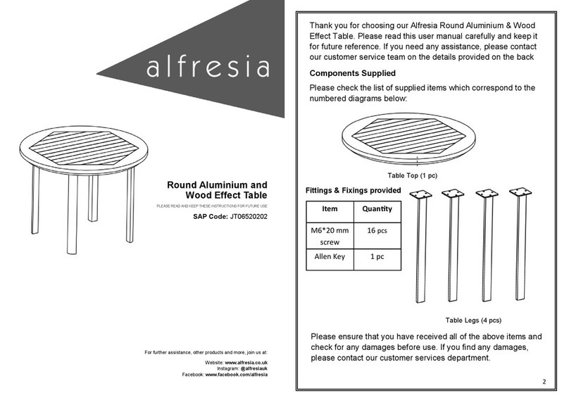 alfresia JT06520202 quick start guide